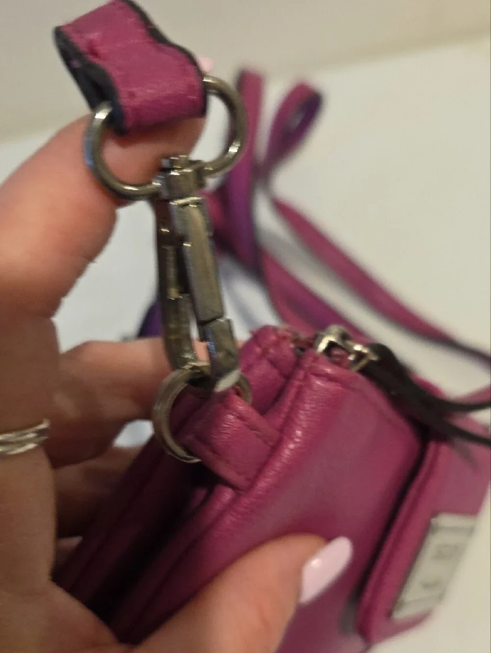 Nicole by Nicole Miller Bright Pink Crossbody Bag